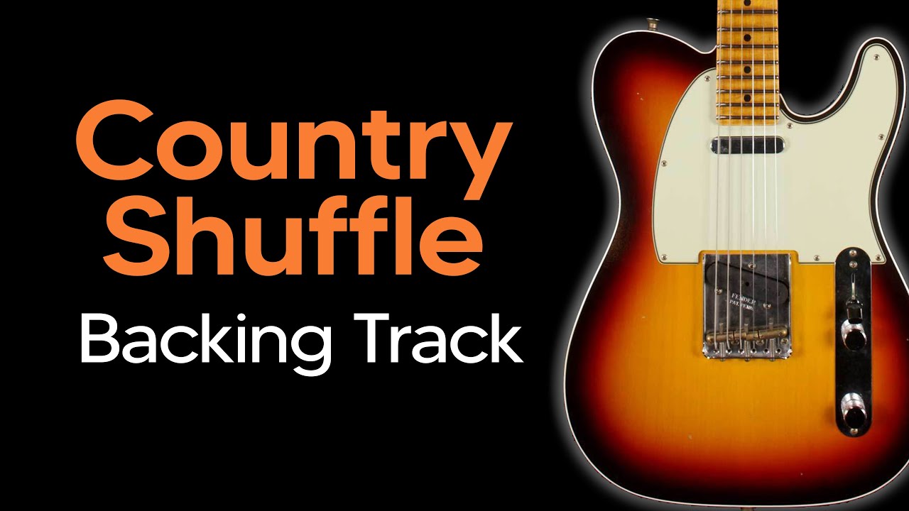 Country Guitar Backing Track - Country Shuffle Jam  in E