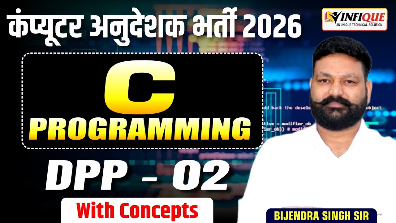 Компьютер Анудешак Бхарти 2026 | Программирование на C DPP | Важная практика MCQ