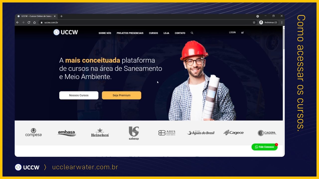Como acessar as Webconfer&ecirc;ncias nos cursos da UCCW