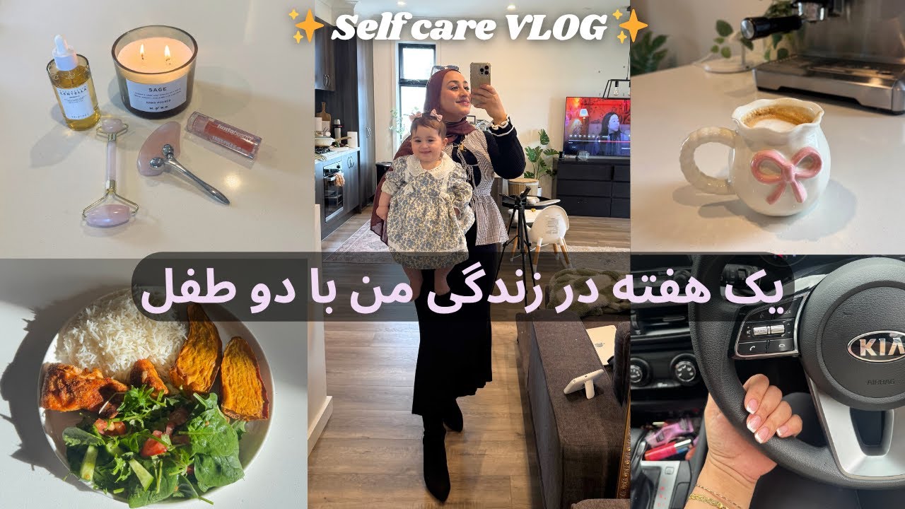 Mum VLOG- Self Care 🎀 How to  massage your face, Fresh Nails, Meeting Friends and Healthy meals ✨