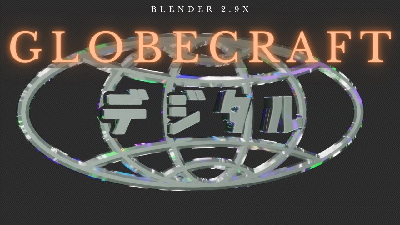 GLOBECRAFT tutorial - how to make a chrome wireframe globe - [Blender 2.9x]