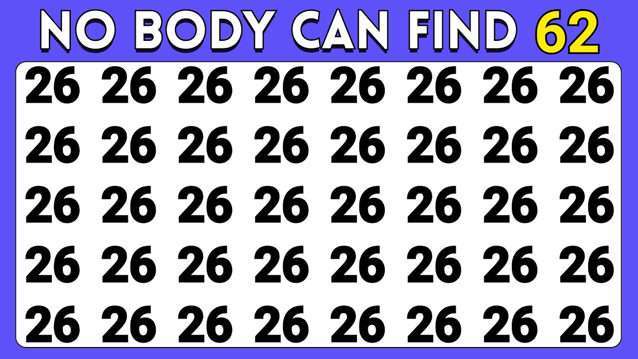 Find The Odd Number And Letter EXTREME 🔥Level Editions | Quiz Crown