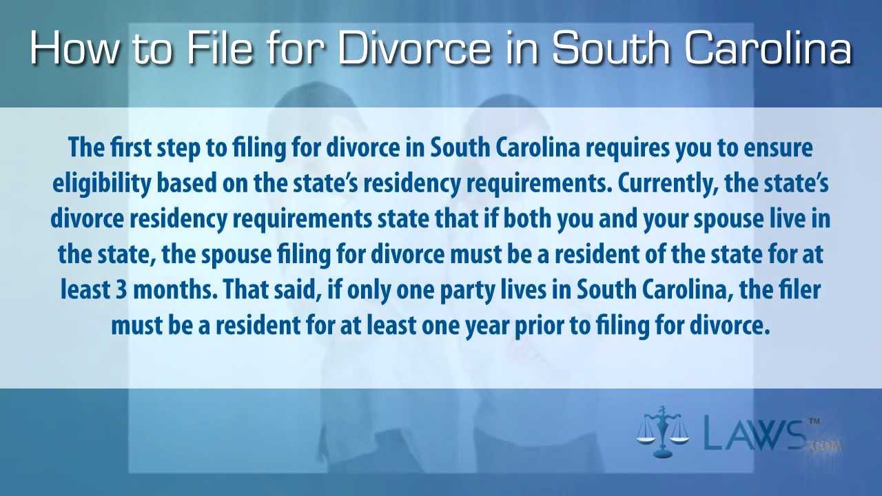 How to File for Divorce in South Carolina