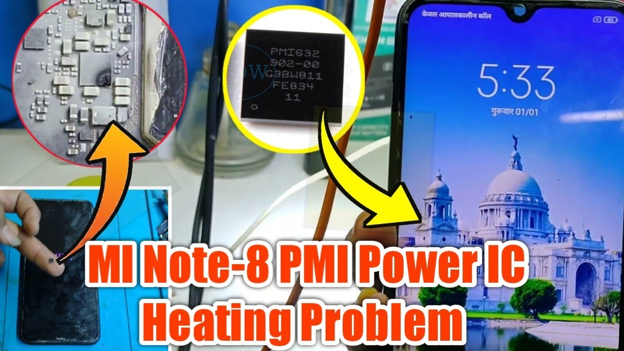 Redmi Note-8 PMI IC Heating Problem Full Dead Mobile Repairing........
