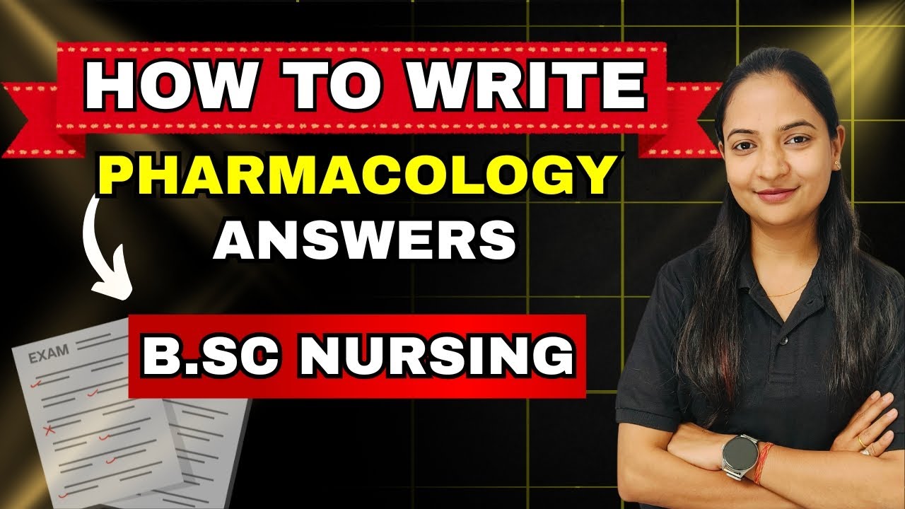 how to write pharmacology answers in nursing | B.SC NURSING ANSWERSHEET | B.SC NURSING 2025