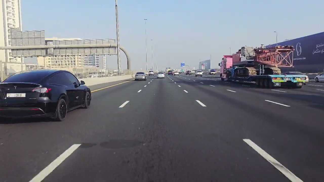 Dubai to Sharjah Road Trip driving #dubai #travel #weather #roadtrip #driving 