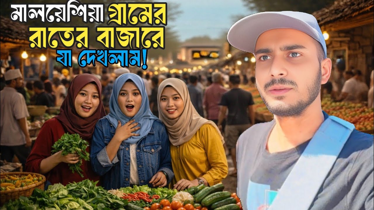 🇲🇾 Malaysia Village Night Market  | গ্রামের রাতের এমন বাজার আগে দেখিনি!