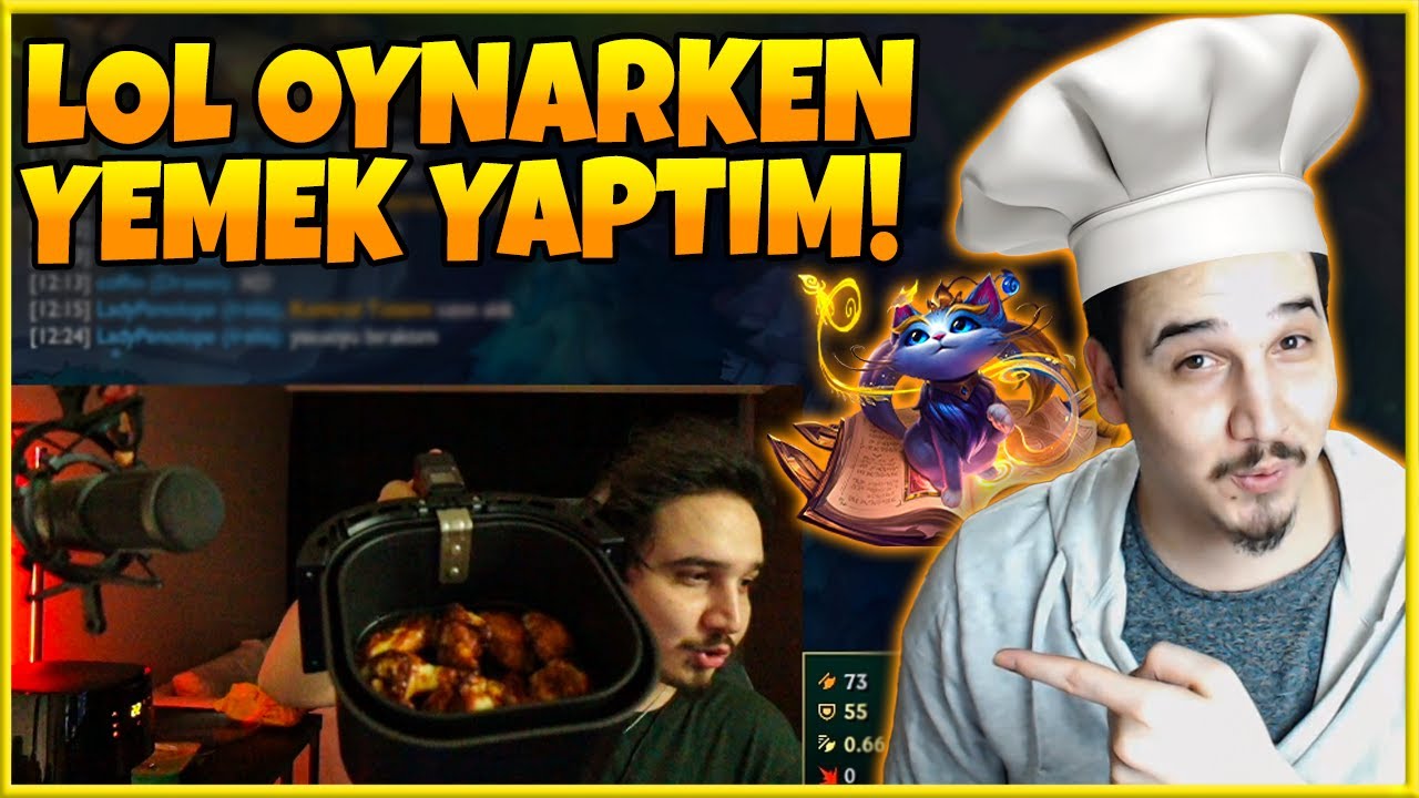 LoL Oynarken Yemek Yaptım! | Açsan Gel Hadi Bekliyorum🍗🍗 | Valiant - Yuumi