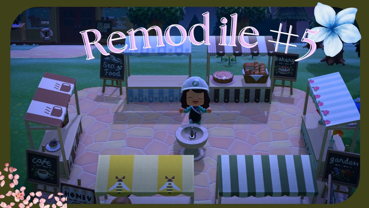 🎨 Déco marché inspirée de la Cour Saleya – Idée aménagement réaliste sur ACNH ! | Remod’île #4