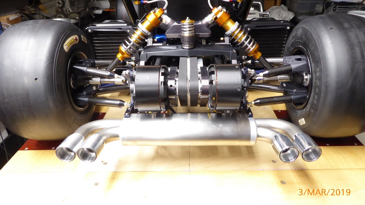 1/3 scale 125cc V10 Hybrid RC car. Part 6