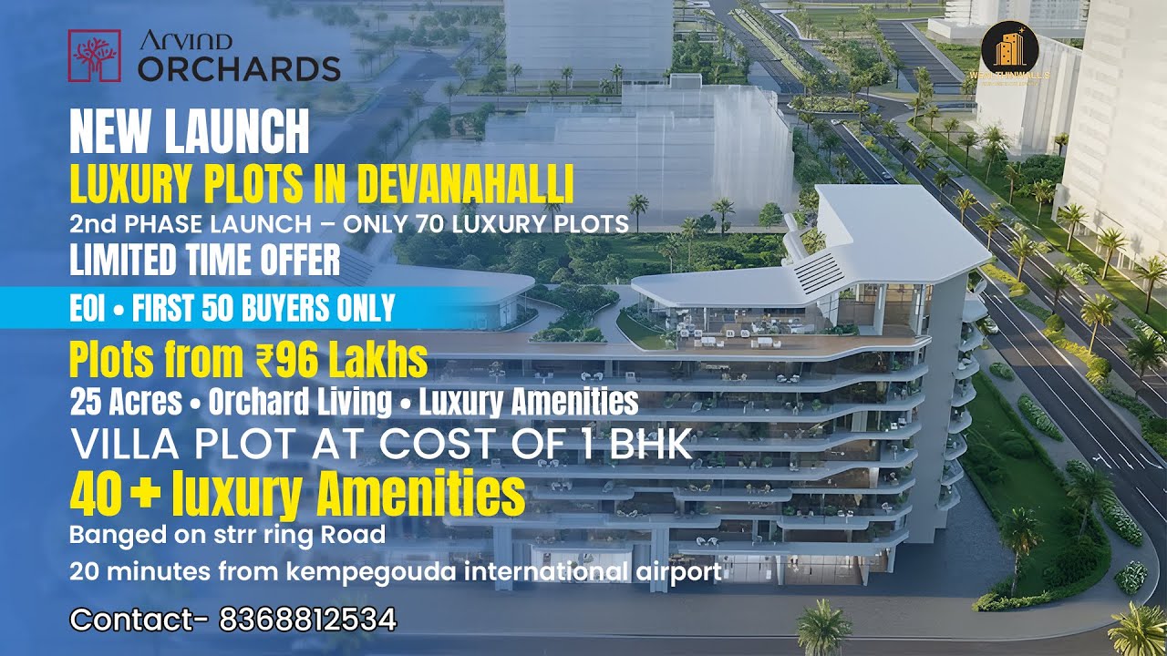 Best Investment Villa Plots in Devanahalli | ₹96L Onwards | Phase 2 Launch