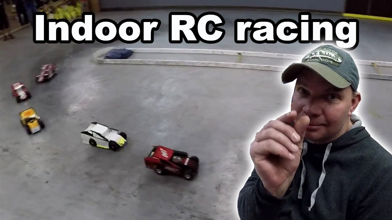 Traxxas Slash Mudboss indoor concrete oval racing