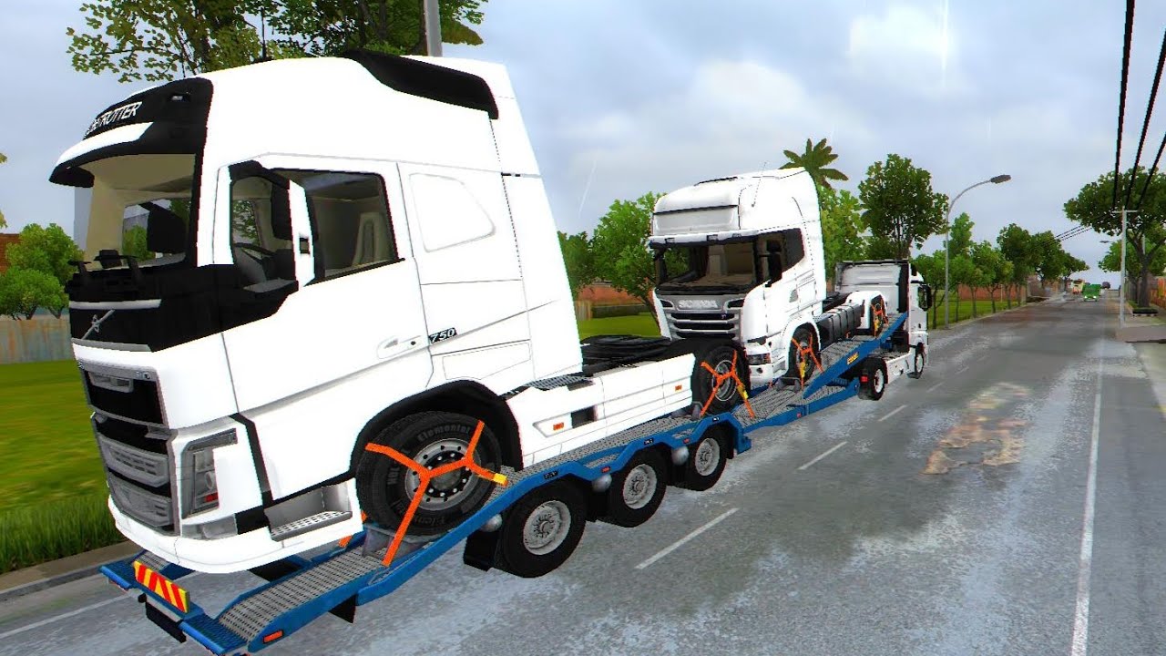 INSANE! Carrying 2 Huge Trucks at Once 😱 | BUSSID Truck Carrier Extreme