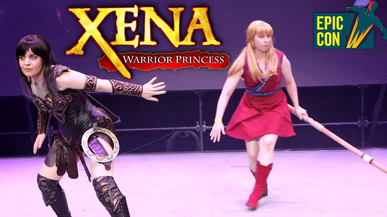 Xena Warrior Princess Xena and Gabrielle Cosplay at Epic Con 2022 by Overdrill Codband