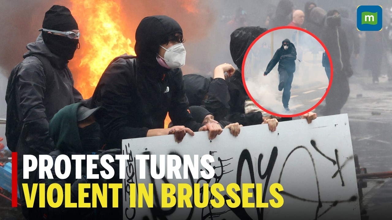 BRUSSELS PROTEST LIVE: BELGIUM PROTEST Mass Demonstration Clashes in Europe's Capital | N18G