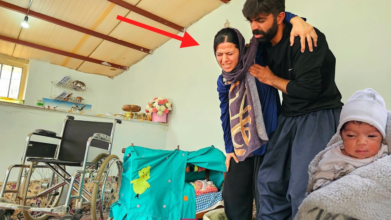 After the Hard Days of Childbirth | A Nomadic Father’s Effort to Help His Young Wife Heal 🌧️😰
