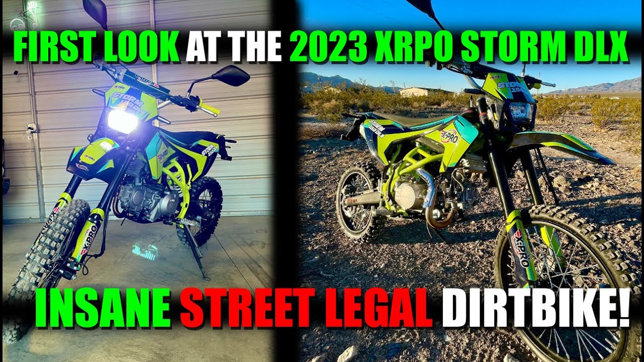 FIRST LOOK AT THE NEW 2023 XPRO STROM DLX CRAZY FAST SMALL DUAL SPORT! STREET LEGAL!