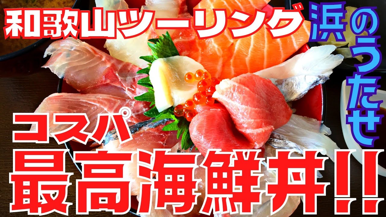 【 和歌山 ツーリング 】浜のうたせ で コスパ最高！海鮮丼 お薦めツーリングスポット 【 モトブログ 】
