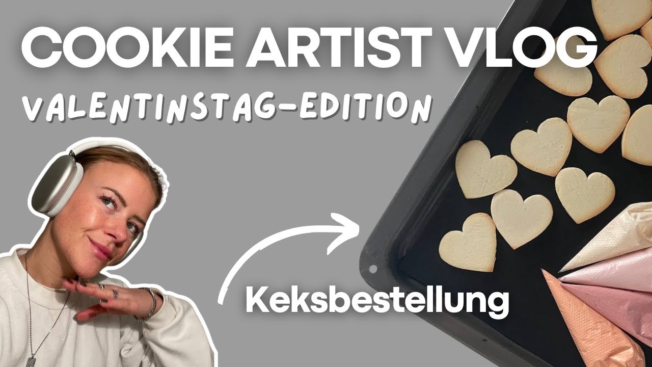 Eine Woche als Cookie Artist - Valentinstagsedition 💖 Ich dekoriere Kekse für meine Freunde!