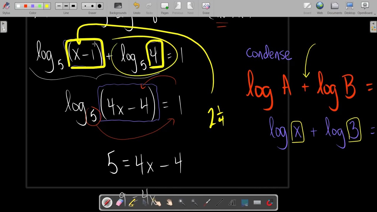 Solving Log Equations (part 1)