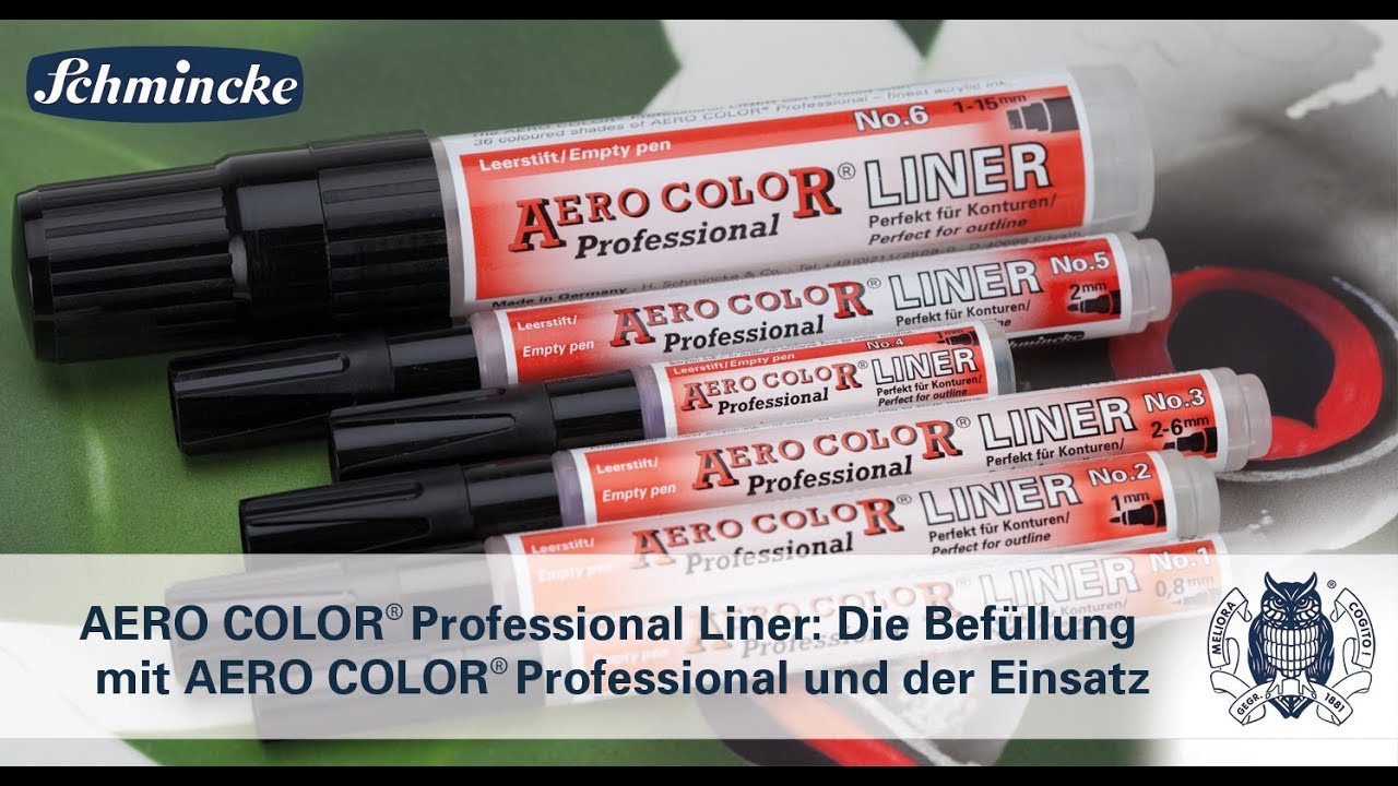 AERO COLOR Professional Liner: Die Bef&uuml;llung mit AERO COLOR Professional und der Einsatz