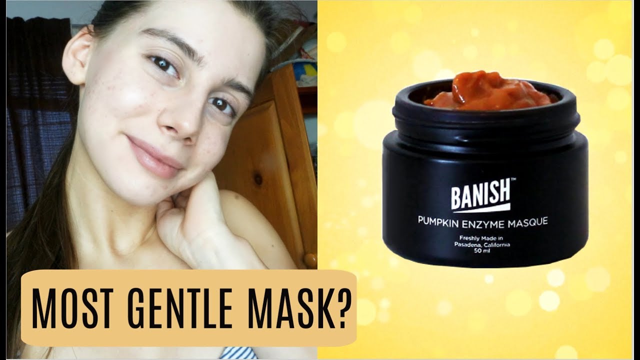 THE PUMPKIN ENZYME MASK TEST || Banish Skincare || Brighten acne scars and improve skin texture!