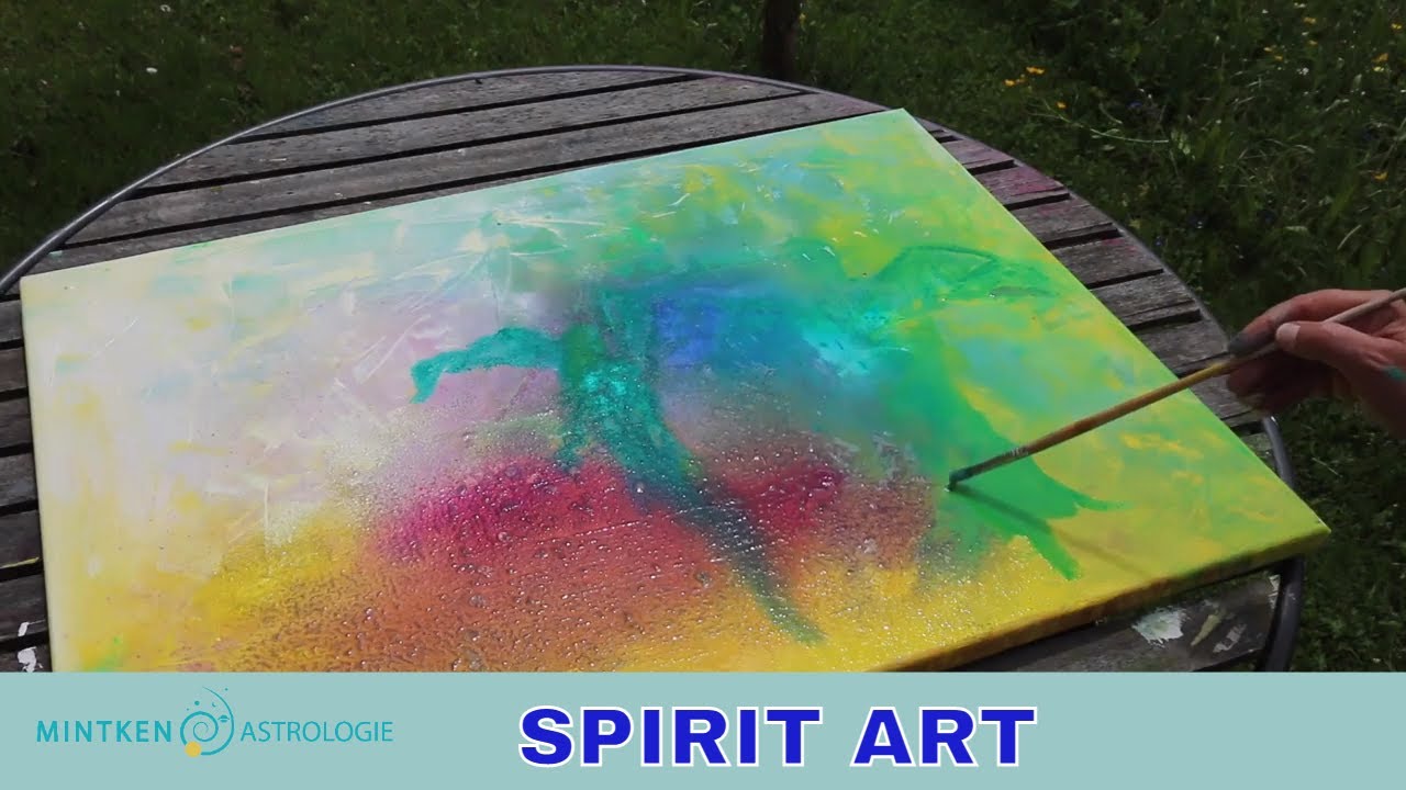 ein ENGELBILD malen - SPIRIT ART - mediales Malen mit Astrologin Vera MINTKEN