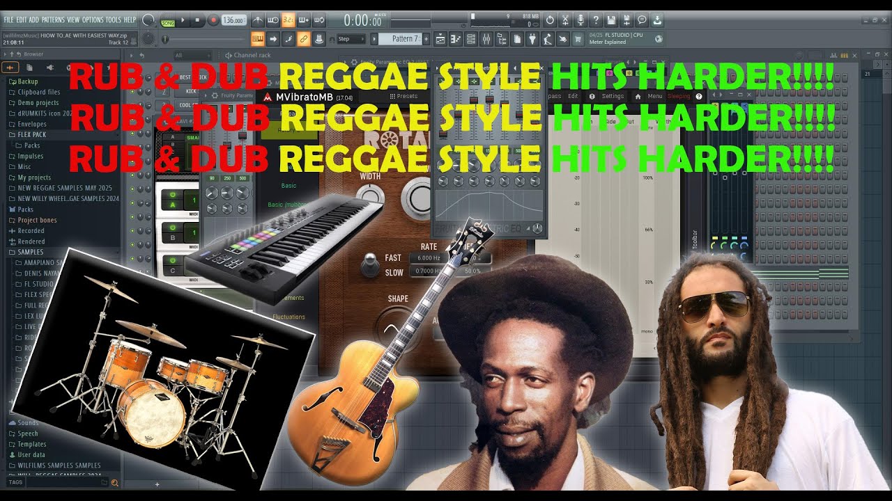 HOW TO MAKE RUB & DUB REGGAE BEAT  LIKE A PRO