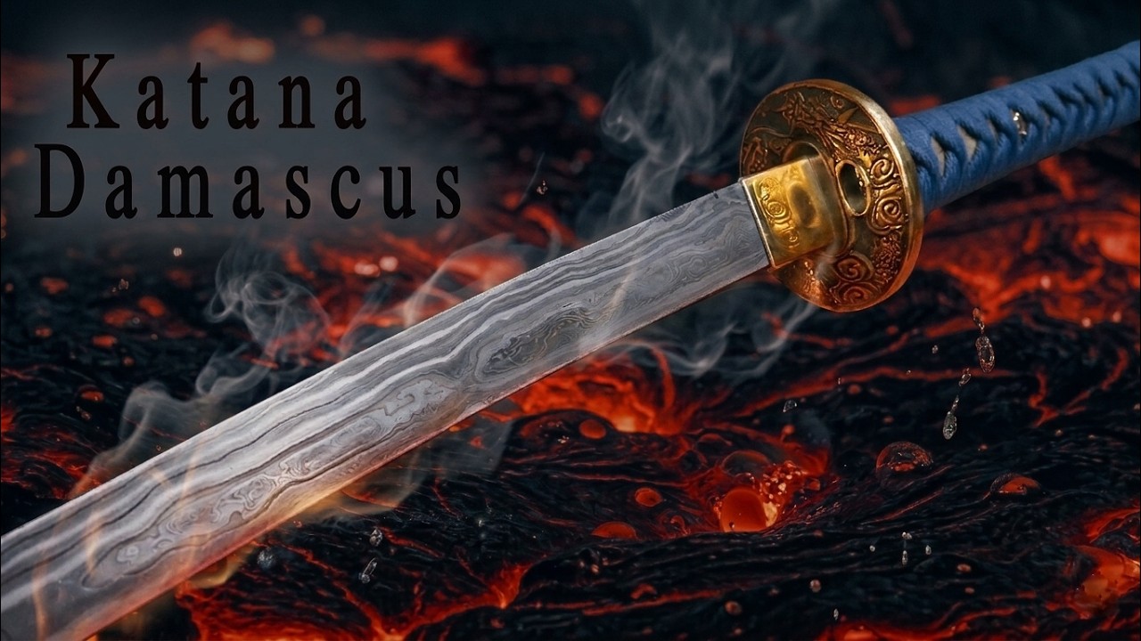 After 5 years of waiting, I finally forged my first Damascus Katana with the most passionate fire