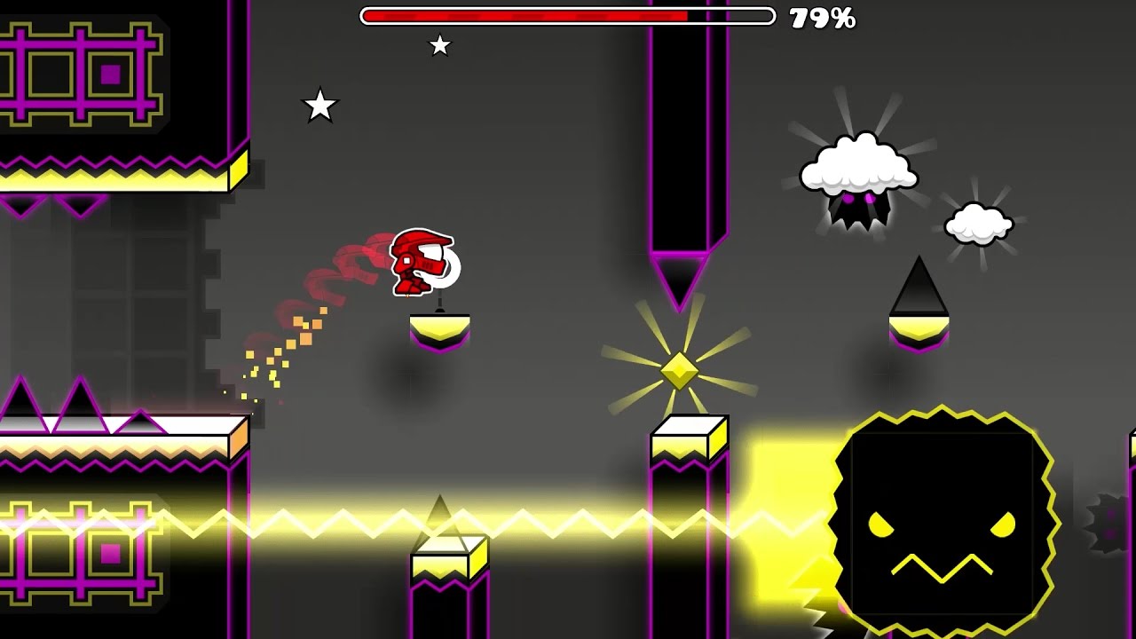 Geometry Dash - Beacon By BobRatchet (Harder 7*) all coins with secret boss battle