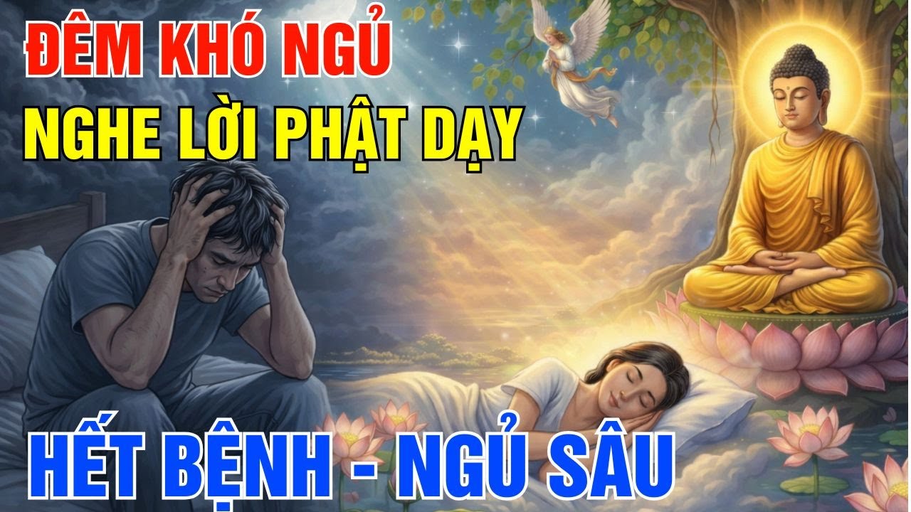 Khó Ngủ Cả Đời Nghe Lời Phật Dạy 10 Phút  Hết Bệnh Hết Khổ Ngủ Sâu Ngay| Gieo Bình An