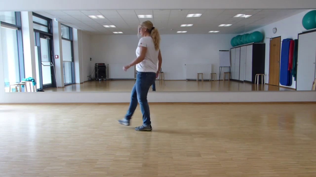 Line-Dance Kurs: Drunken Cowboy (Copperhead Road) , 2. Teil, Tanz zur Schritterklärung.