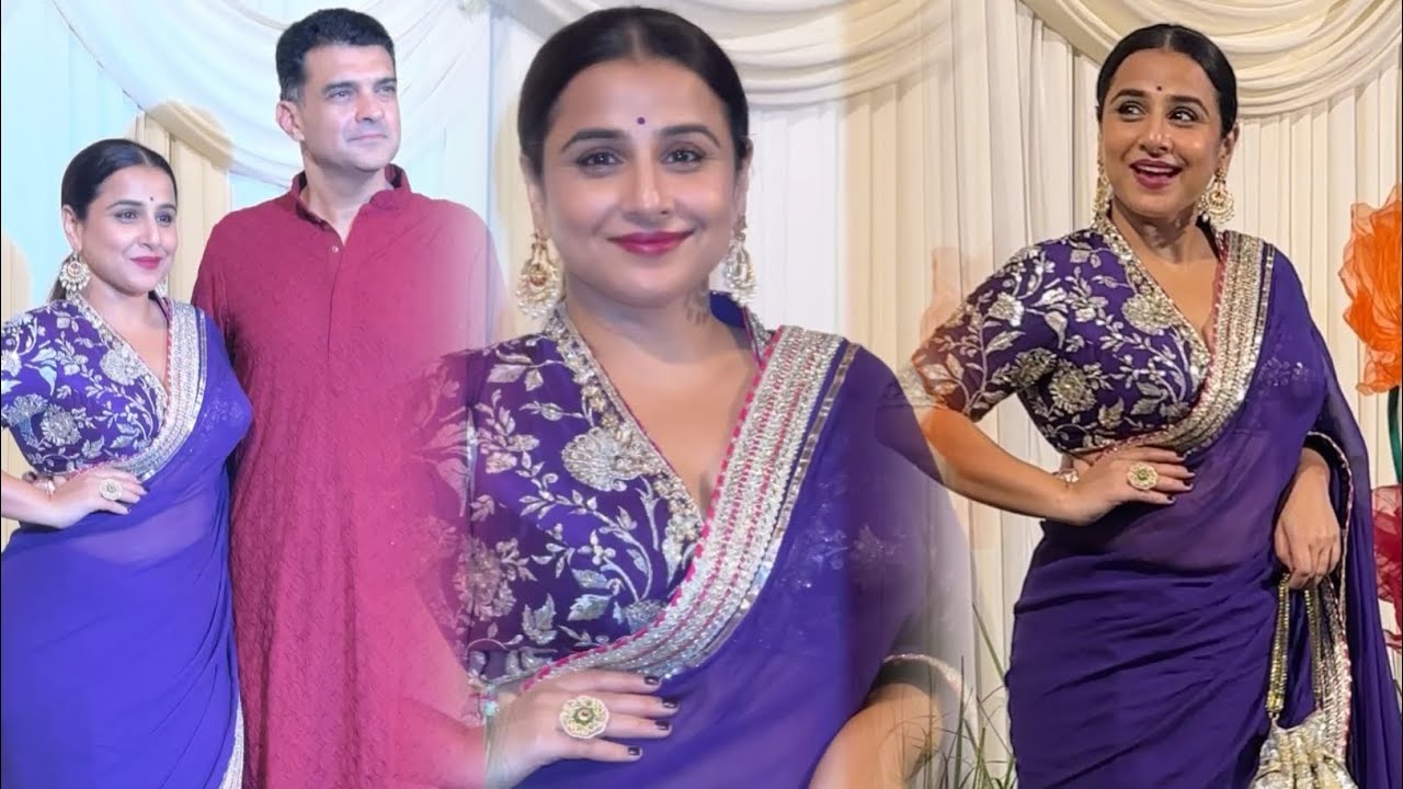 Gorgeous Vidya Balan with Husband Siddharth Roy Kapur At Shilpa Shetty Diwali Party 🎉❤️😍
