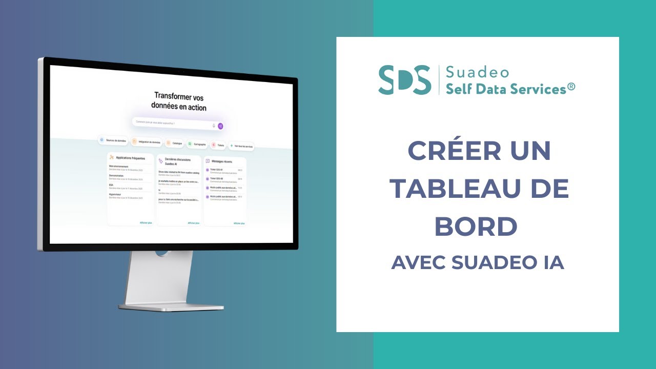 Créer un tableau de bord avec Suadeo IA