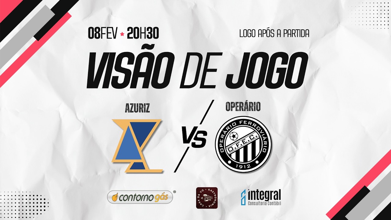 VISÃO DE JOGO: Pós-jogo AO VIVO para Azuriz x OPERÁRIO, direto do Estádio Os Pioneiros!!