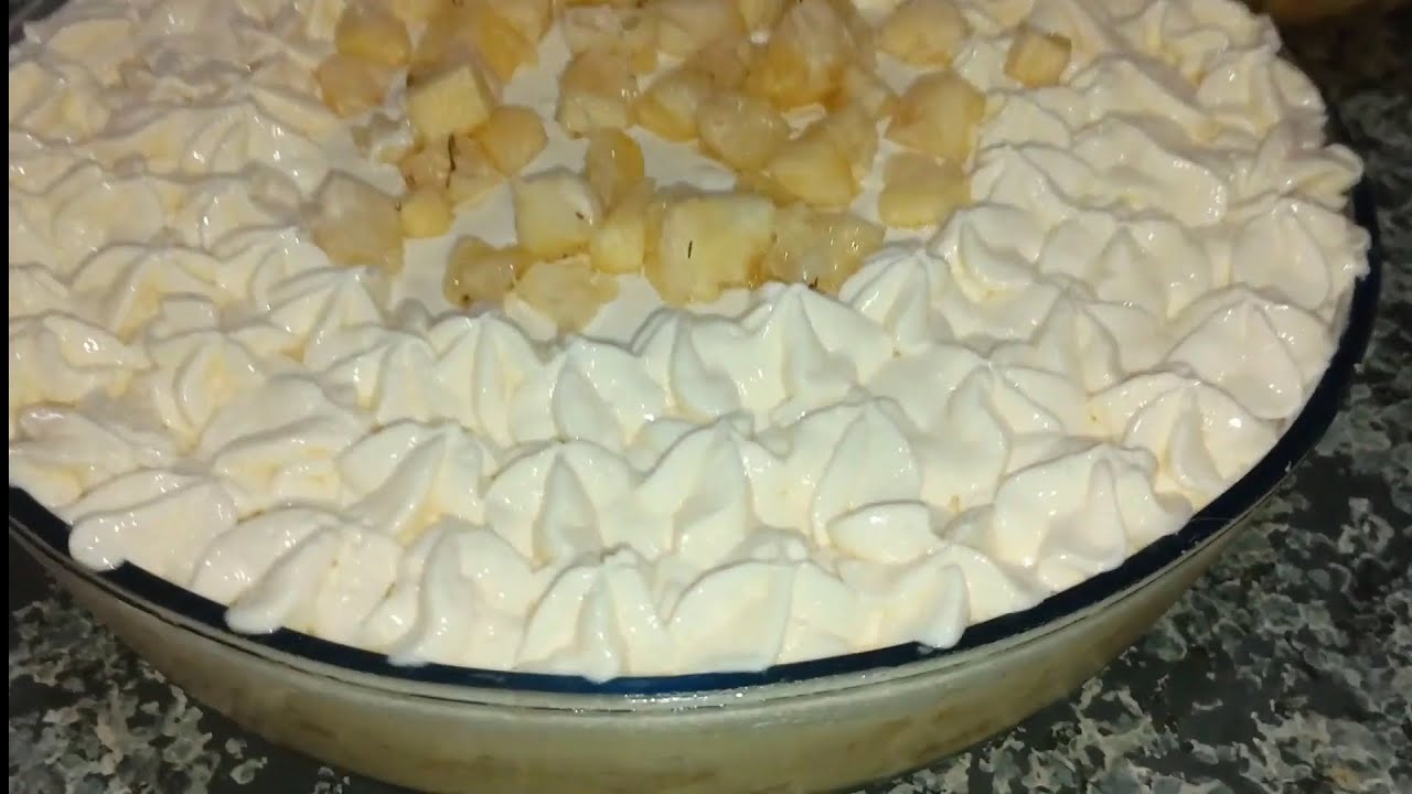 GELADO DE ABACAXI SOBREMESA BEM FÁCIL DE FAZER 