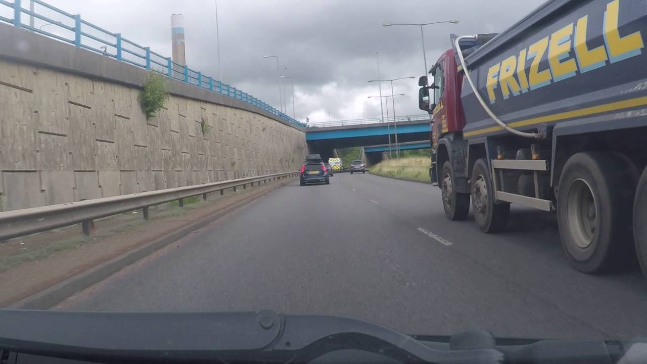 England by Road - Stoke on Trent - A500 Southbound - north Stoke to M6