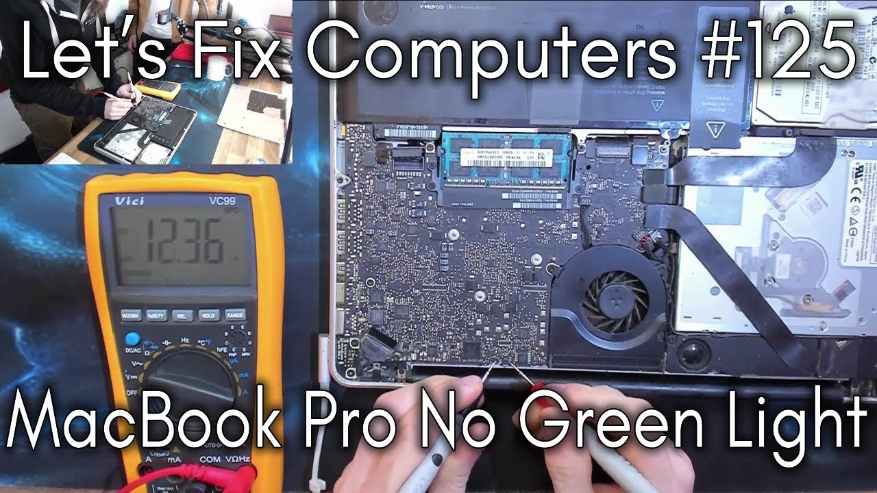 LFC#125 - MacBook Pro Liquid Damage - No Green Light