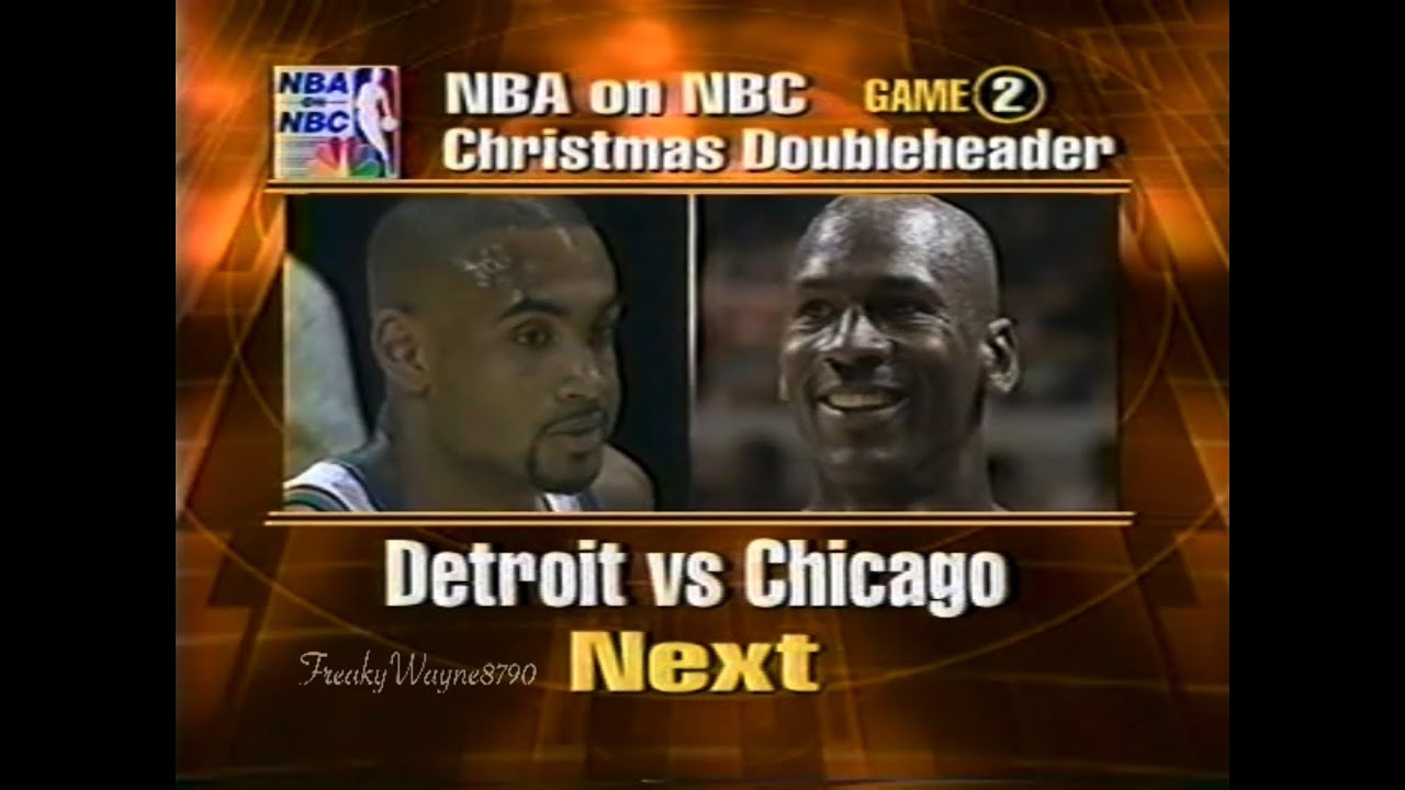 Jordan And The Bulls Take On Grant Hill And The Pistons On Christmas Day 1996 [Full Broadcast]