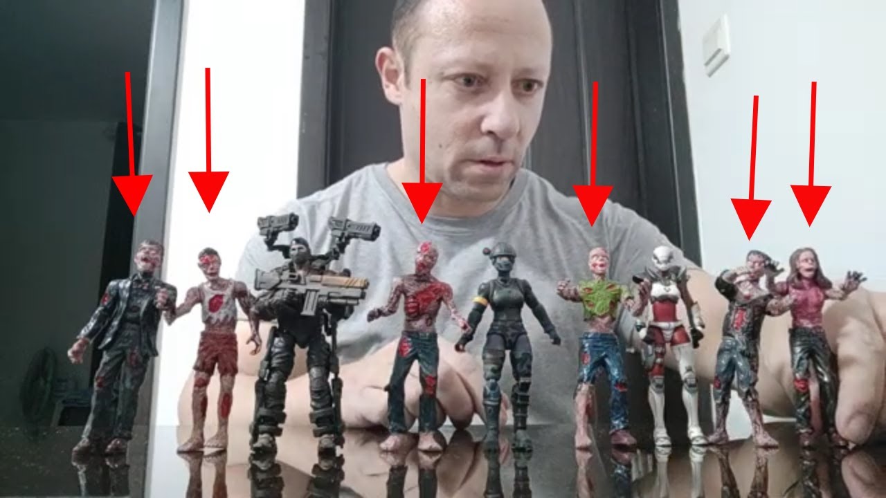 Terror Corpse 1:18 scale Zombie action figures. Amazing background figures for cheap, good scale too