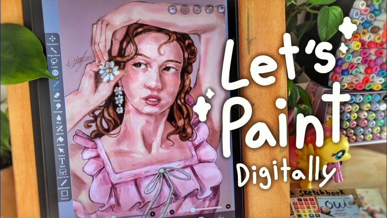 Let's Paint Digitally and Chat | Ugee ut3 drawing tablet