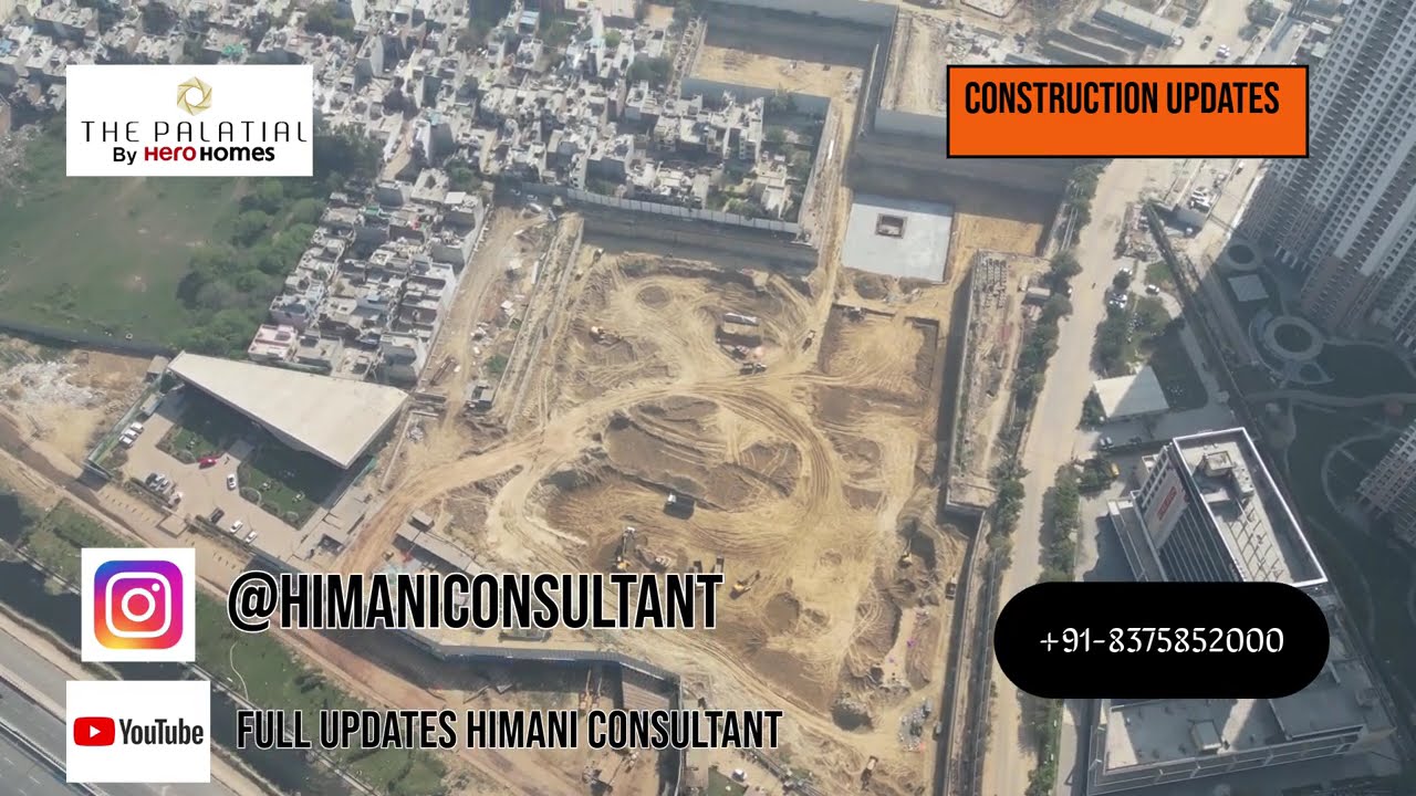 The Palatial hero homes 104 gurgaon construction updates : 8375852000