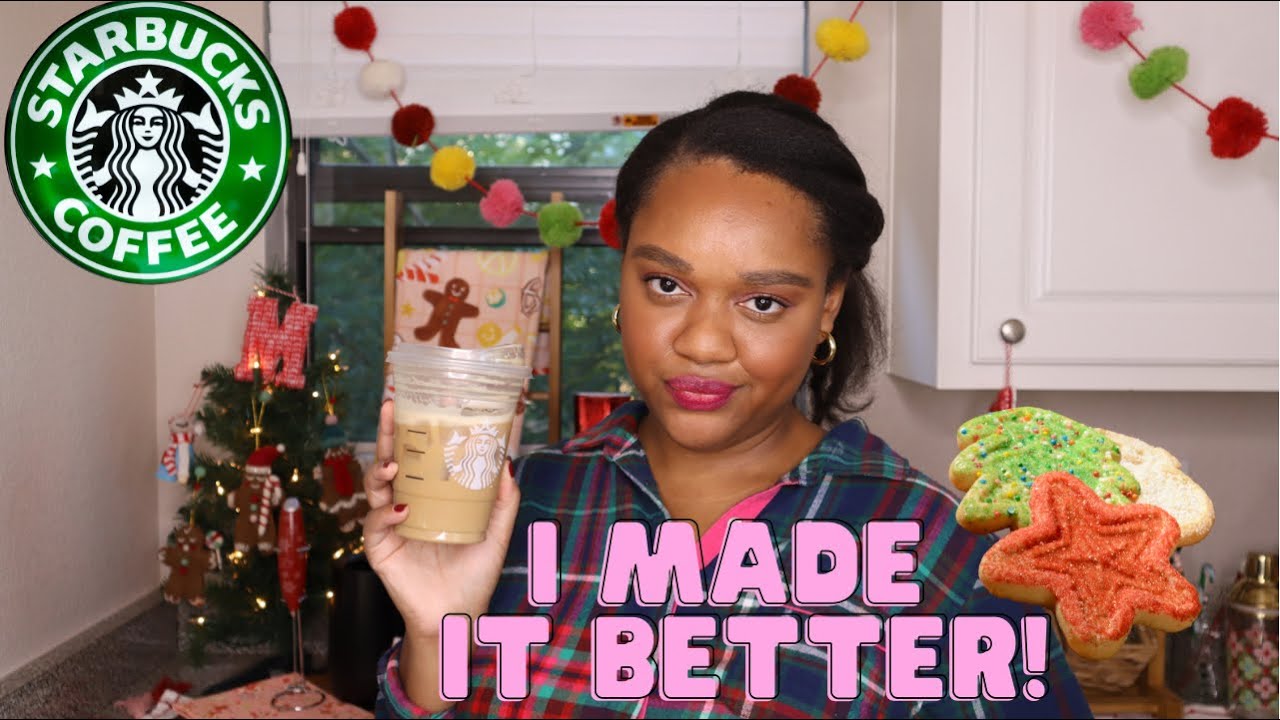 Easy Starbucks Iced Sugar Cookie Almond Milk Latte!