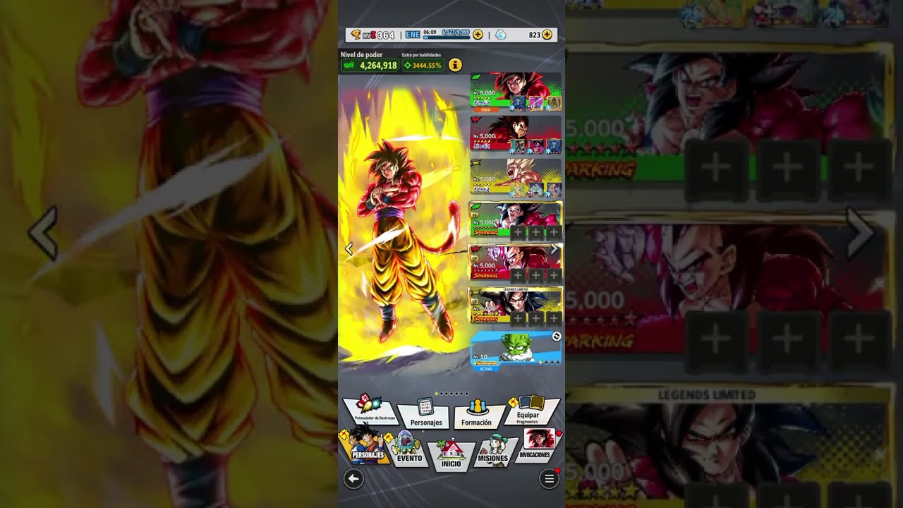 Usando este equipo en una batalla JCJ, regresamos con Dragon Ball Legends 
