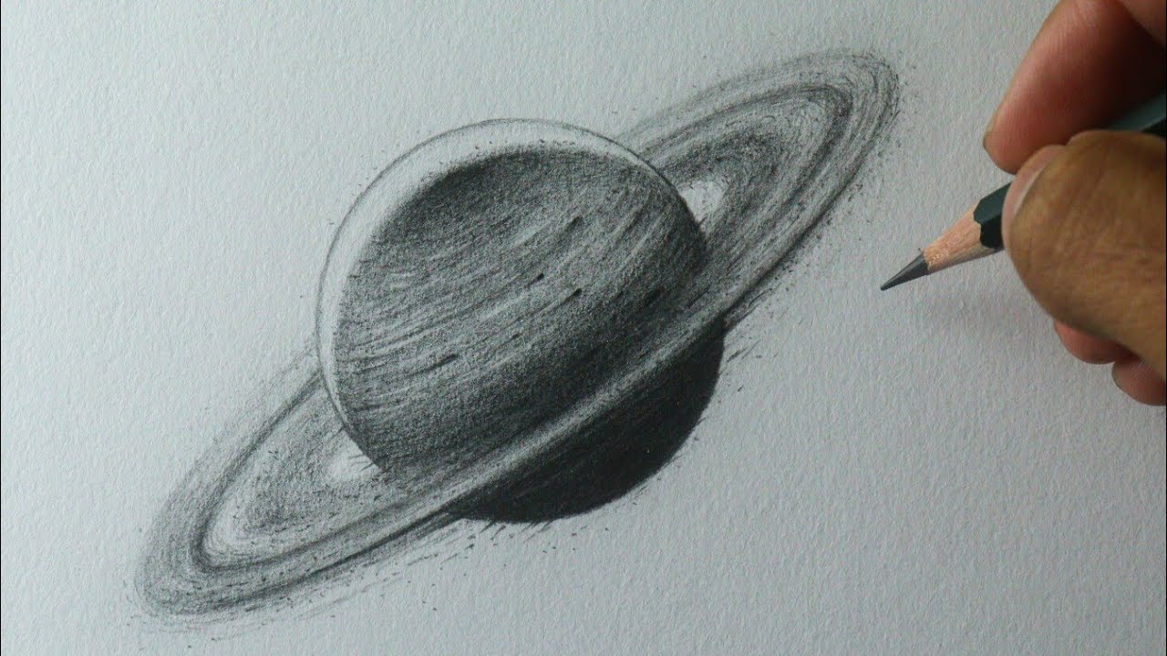 Como desenhar o planeta Saturno PASSO A PASSO narrado
