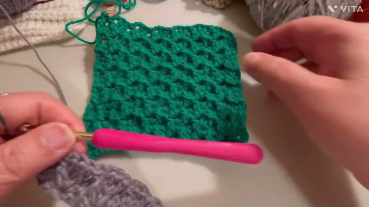 The Pistachio Stitch easy to follow tutorial. Beginner-Advanced #afghan #beginnerfriendly #baby