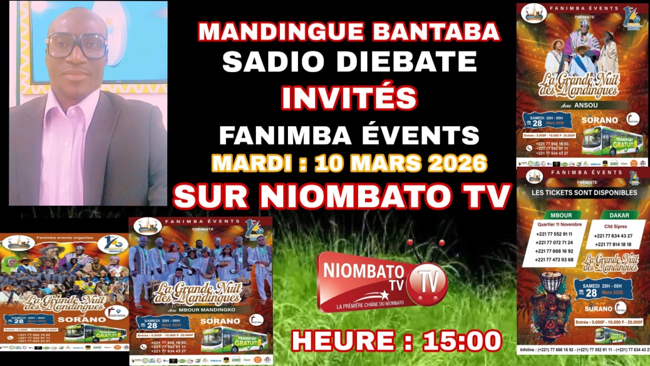 DIRECT NIOMBATO TV SADIO DIEBATE INVITES FANIMBA GROUP SUR MANDINGUE BANTABA
