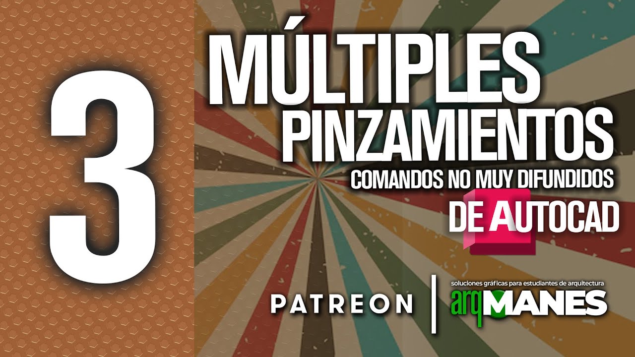 ⚡​ MULTIPLES PINZAMIENTOS | #3 Comandos no muy difundidos de AutoCAD