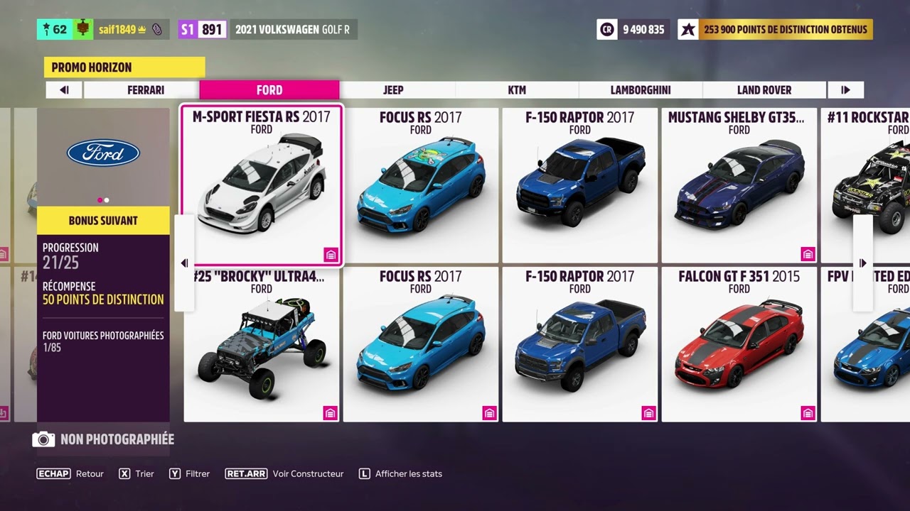 FORZA HORIZON 5 - ALL CARS LIST 2025+ ALL DLC! [4K]