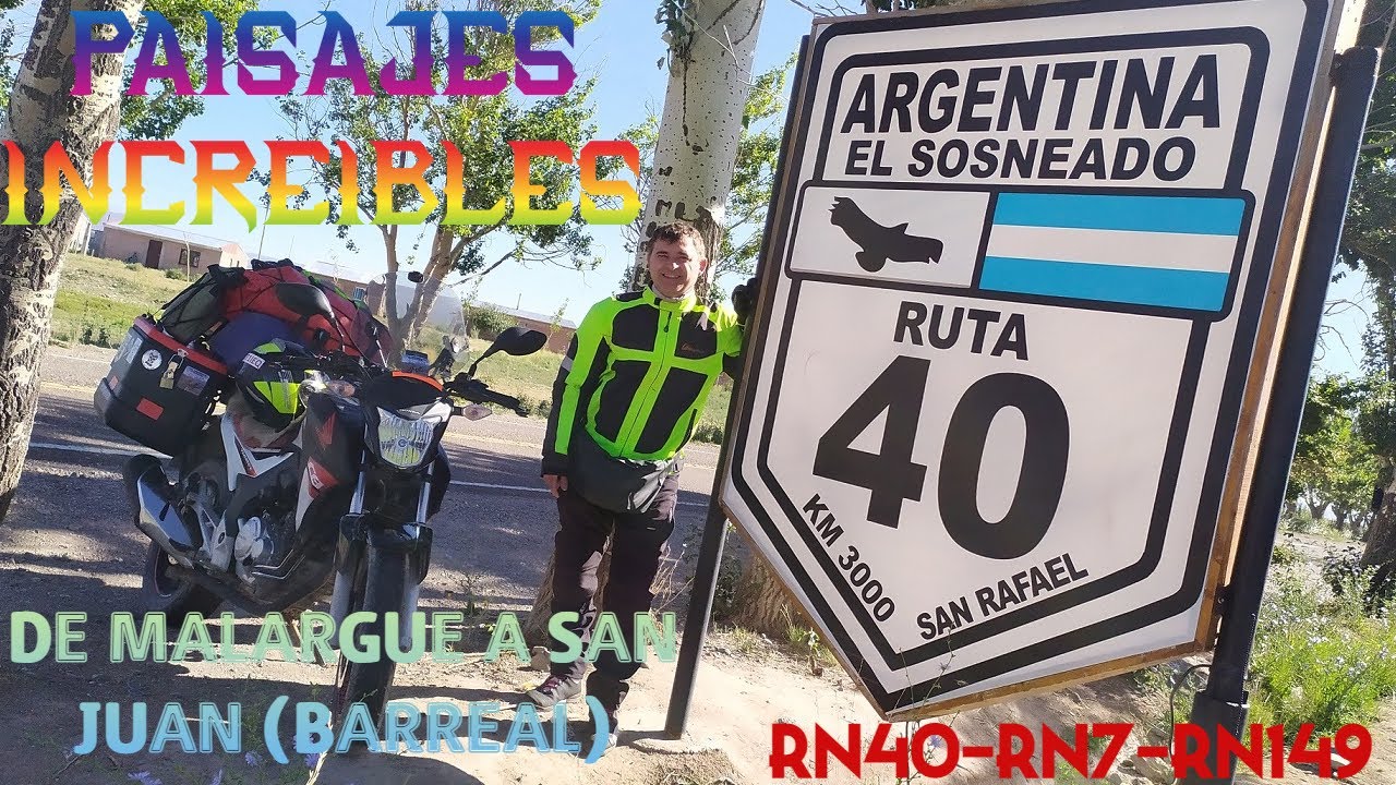 DE MALARGUE - MENDOZA A SAN JUAN - BARREAL - INCREIBLES PAISAJES POR  RUTA 40 RUTA 7 RUTA 149 CB 250